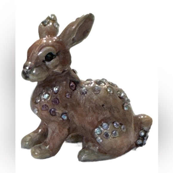 Jay Strongwater Miniature Bunny Rabbit Jeweled Figurine
5037 - Picture 2 of 5